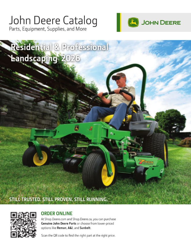 John Deere Residential and Landscaping Parts Catalog